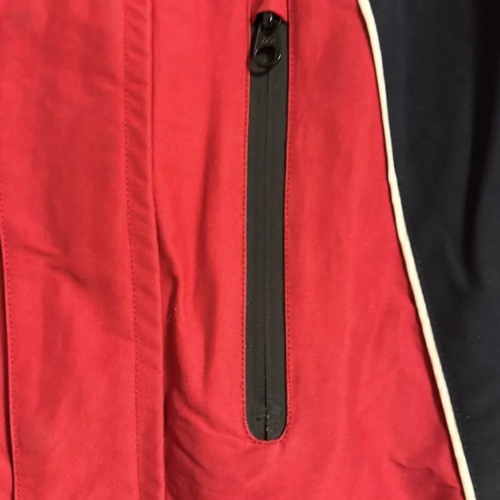 Nautica Men’s Fleece Lined Red & Black Jacket Size Large